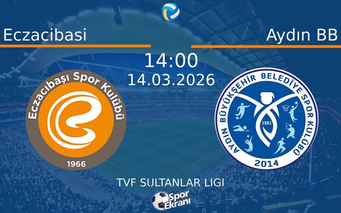 14 Mart 2026 Eczacibasi vs Aydın BB maçı Hangi Kanalda Saat Kaçta Yayınlanacak?