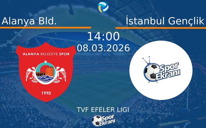 08 Mart 2026 Alanya Bld. vs İstanbul Gençlik maçı Hangi Kanalda Saat Kaçta Yayınlanacak?