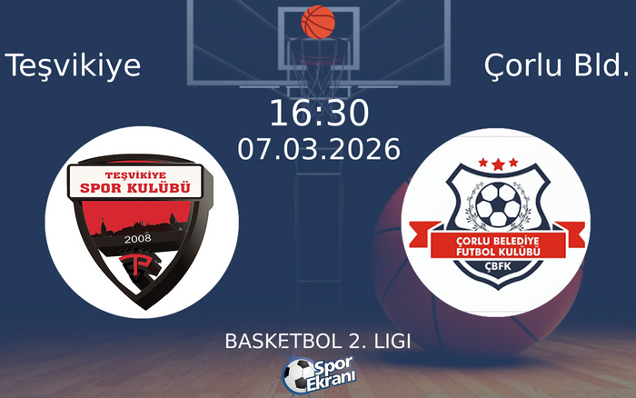 07 Mart 2026 Teşvikiye vs Çorlu Bld. maçı Hangi Kanalda Saat Kaçta Yayınlanacak? 07 Mart 2026 Teşvikiye vs Çorlu Bld. maçı Hangi Kanalda Saat Kaçta Yayınlanacak?