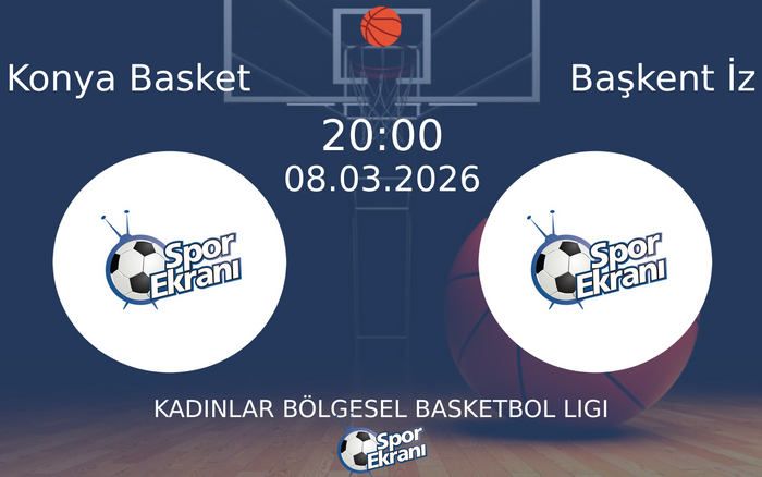 08 Mart 2026 Konya Basket vs Başkent İz maçı Hangi Kanalda Saat Kaçta Yayınlanacak?